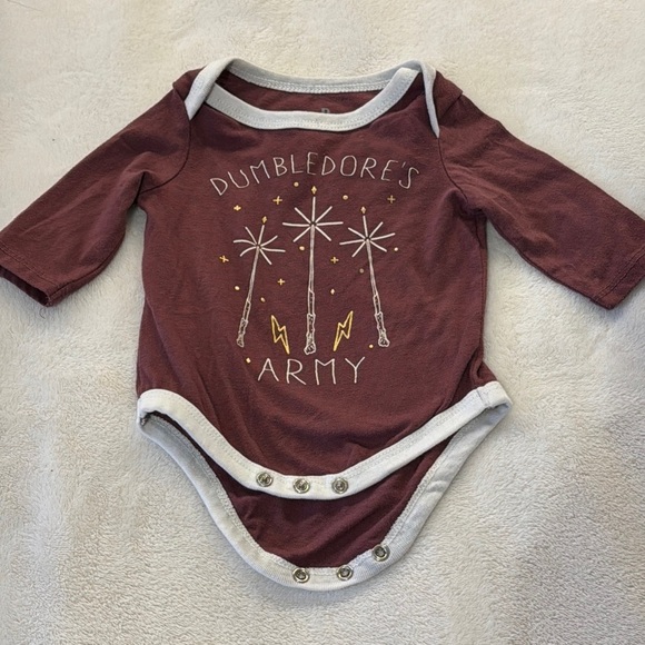 Dumbledore's Army Maroon Baby‎ Onesie - Picture 1 of 1